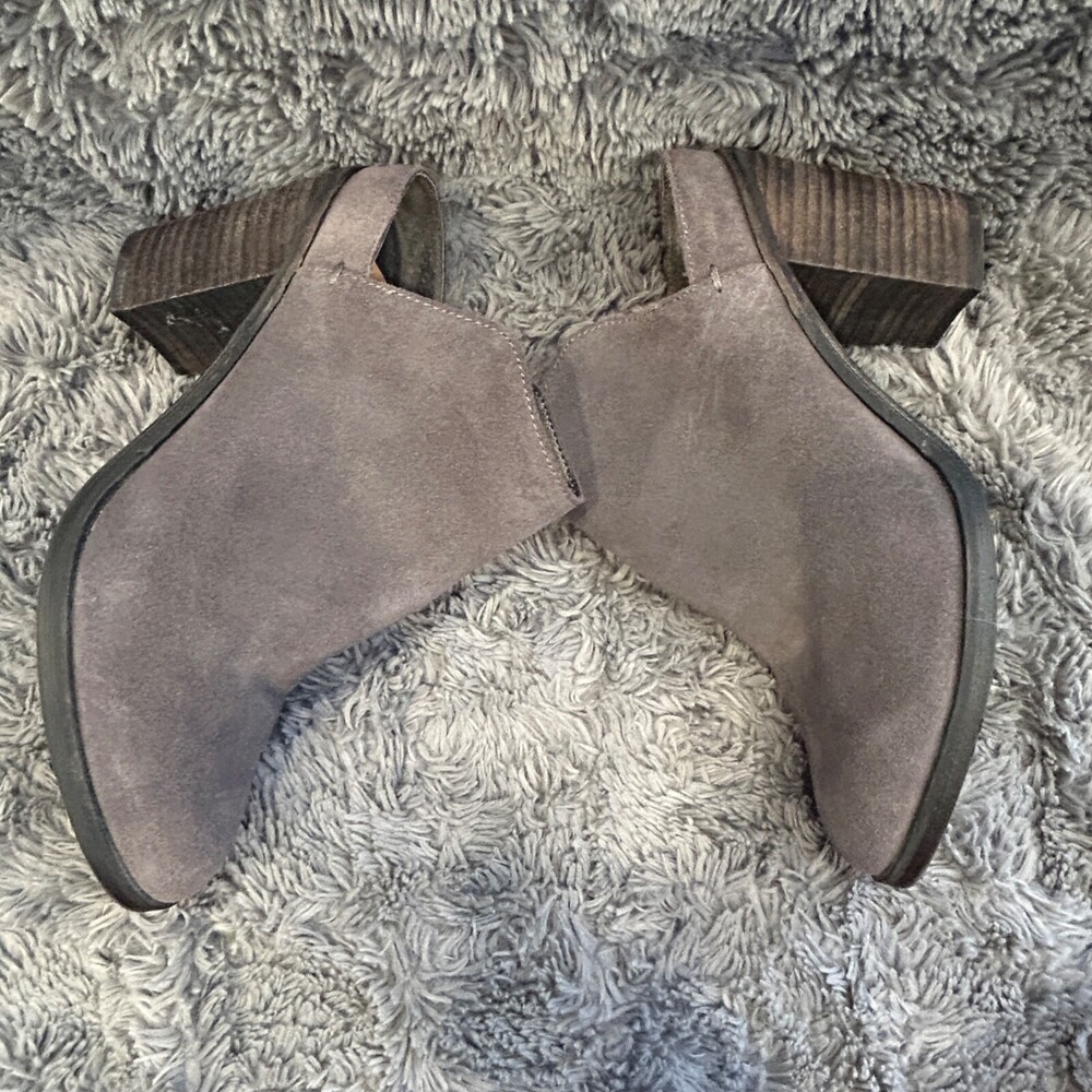 Dolce Vita Selene Women Sz. 9M Grey Slide On Mule/Bootie Heels Boots - Picture 6 of 14